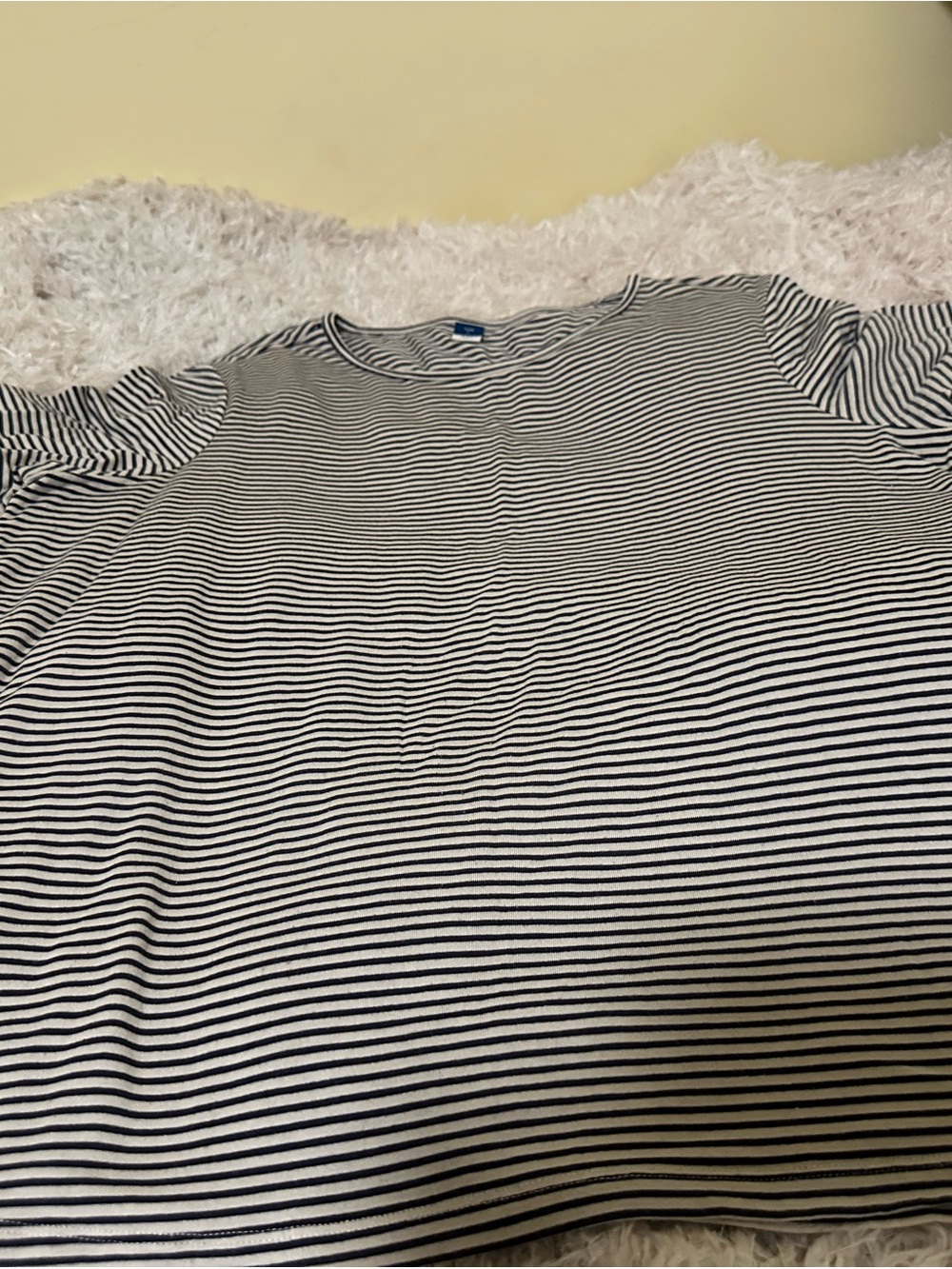 Old Navy Black & White Striped Tee